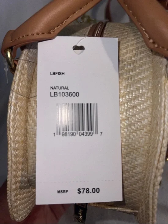 Luv Betsey Johnson Fish Crossbody Straw Purse - Trending Beach Purse NWT vhtf - Picture 9 of 9